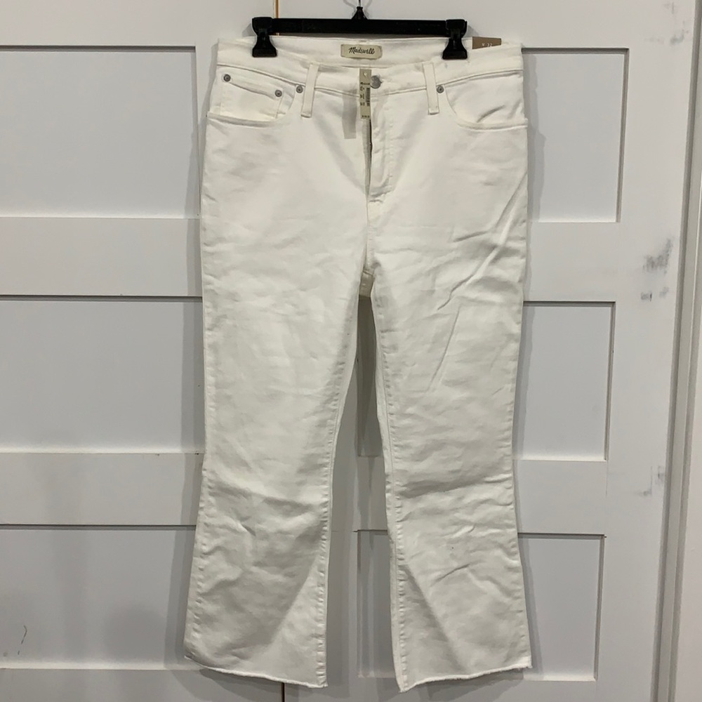 NWT Madewell Cali Demi-Boot Cream Jeans